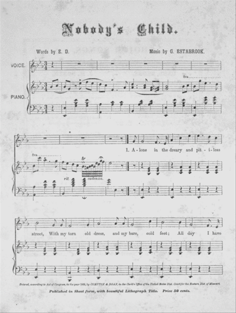 Nobody's Child 4-Part scores gallery preview page 2