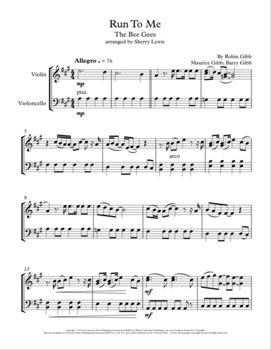 Run To Me String Duet scores gallery preview page 4