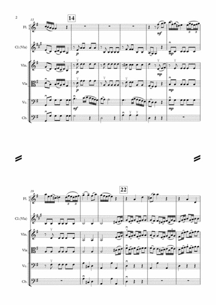 Domenico Cimarosa, "Sinfonietta" from Flute Quartet #2 image number null