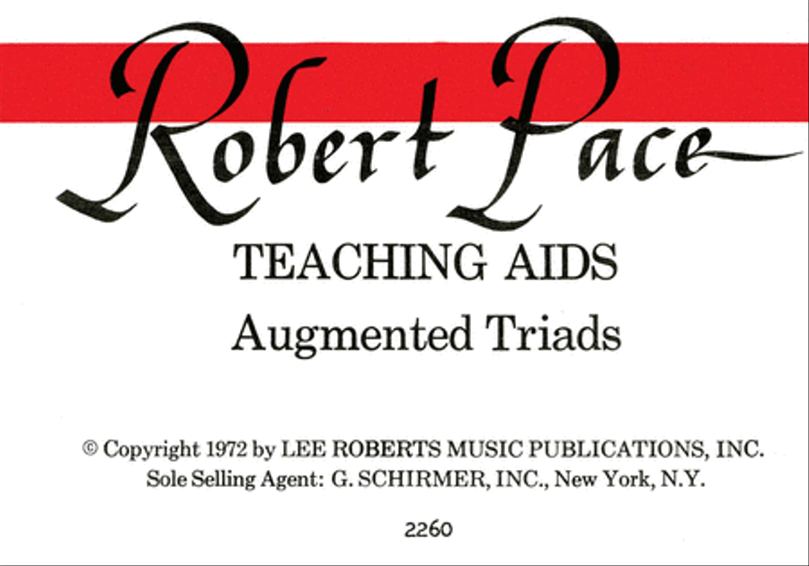 Flash Cards, Augmented Triads, Per Set Piano Method scores gallery preview page 1