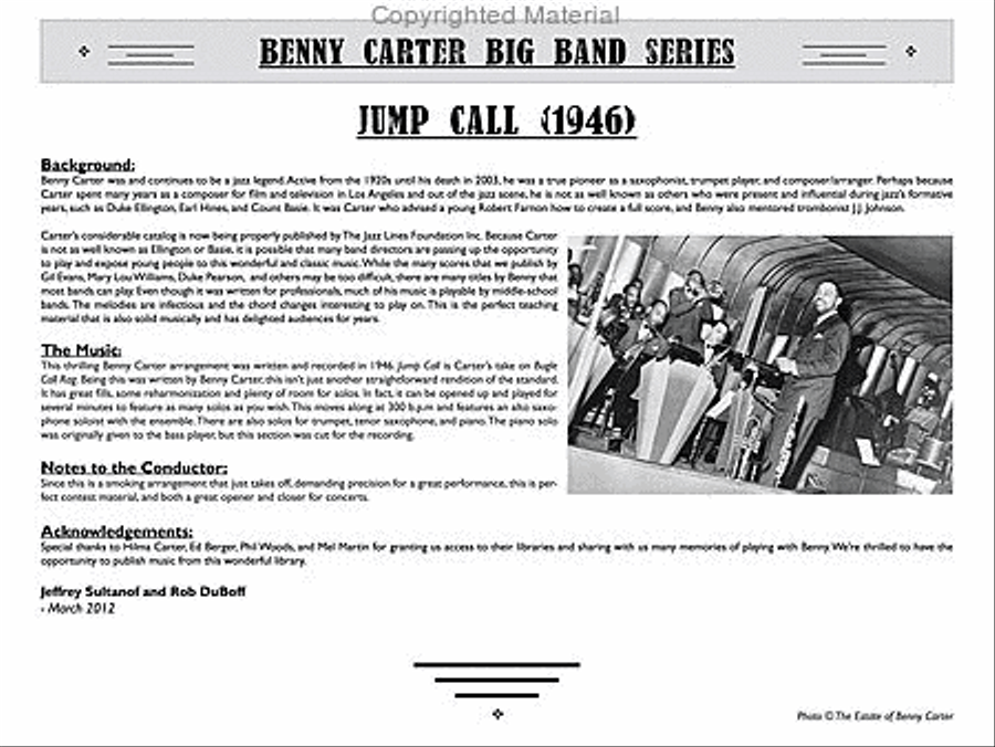 Jump Call Big Band scores gallery preview page 3