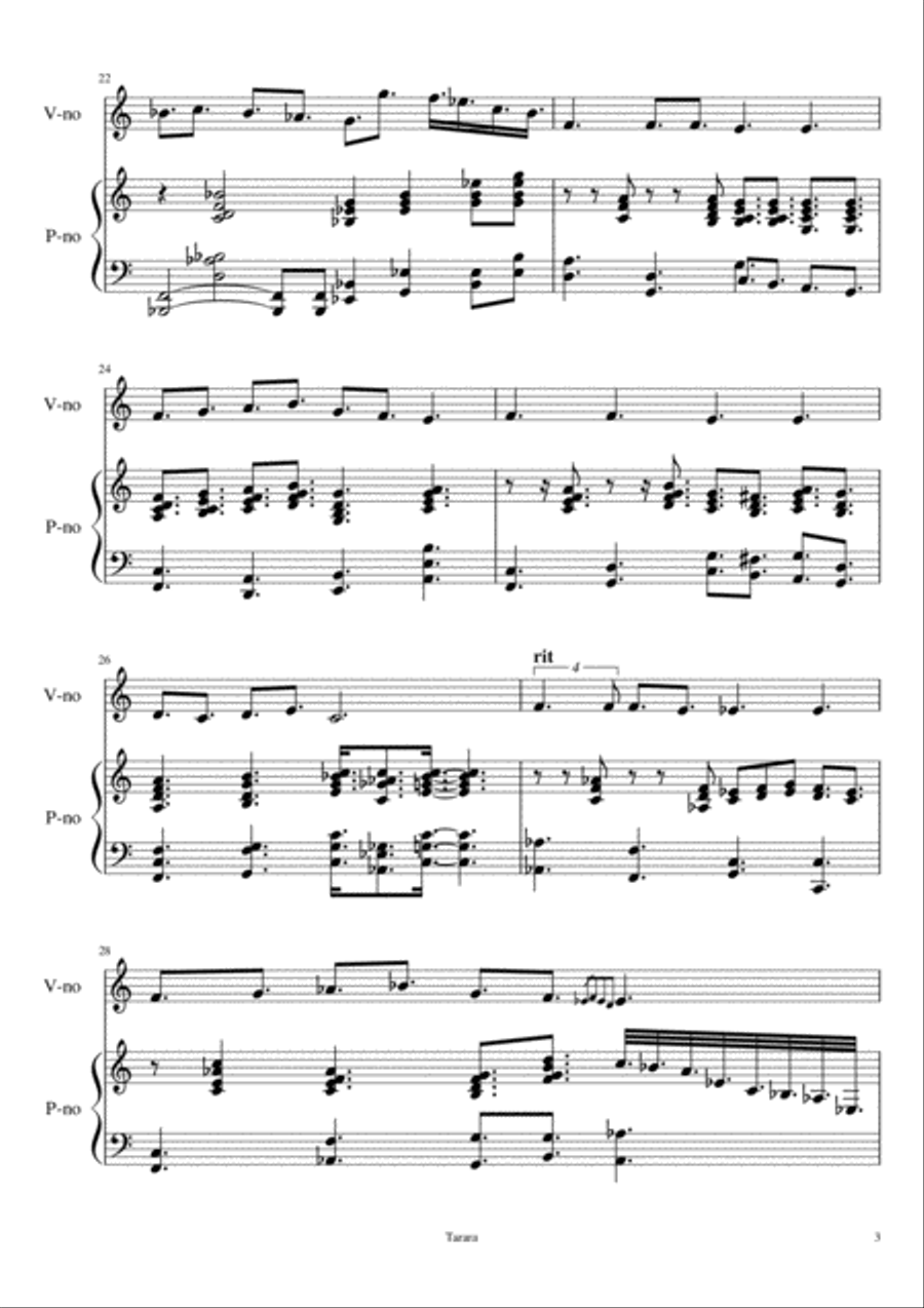 Hopeless Violin Solo scores gallery preview page 3