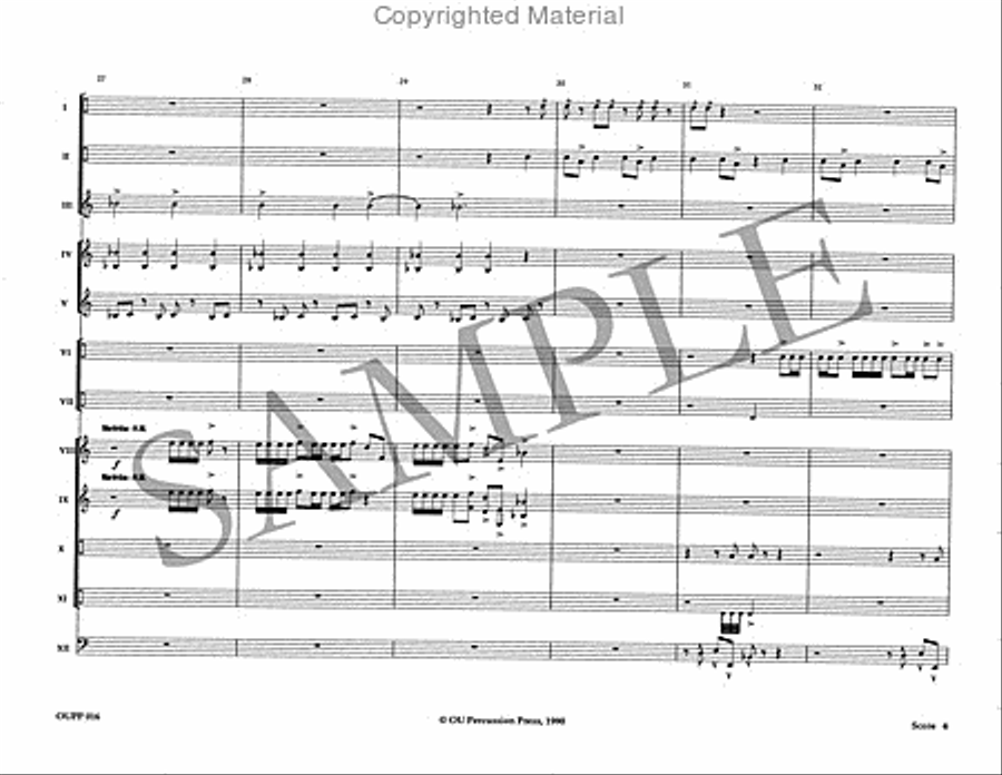 The Phantom Dances Percussion Ensemble scores gallery preview page 5
