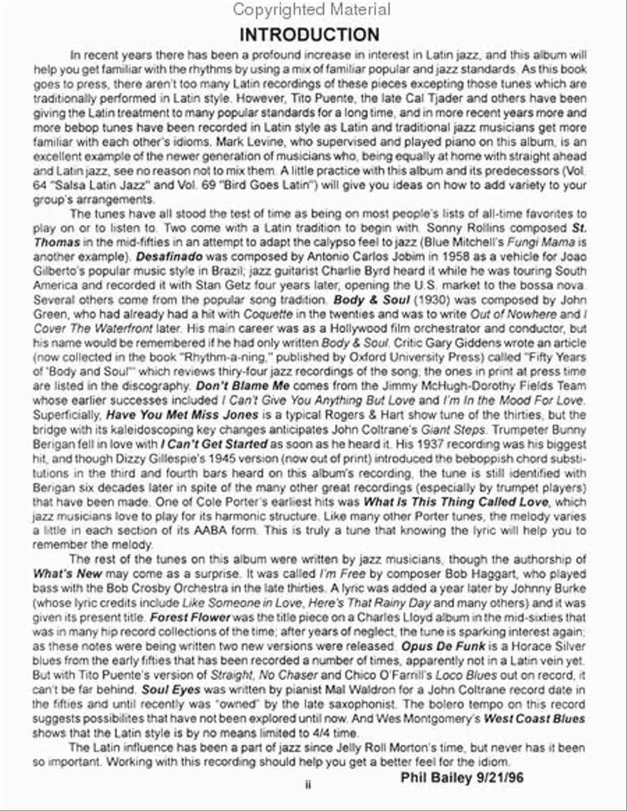 Volume 74 - Latin Jazz Voice scores gallery preview page 3