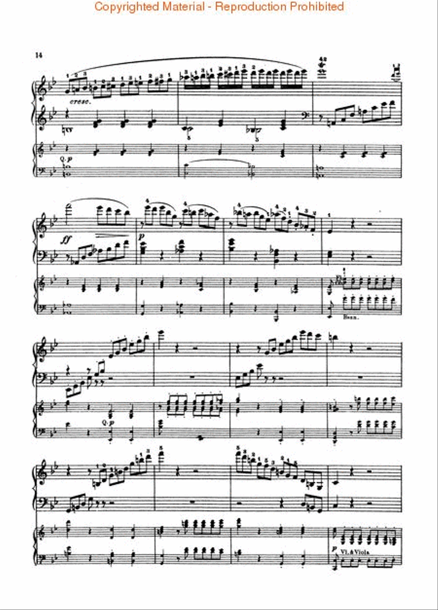 Concerto No. 2 in Bb, Op. 19 Piano scores gallery preview page 3
