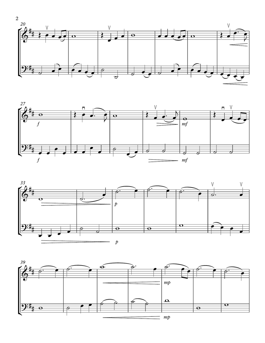 Amazing Grace (my Chains Are Gone) String Duet scores gallery preview page 2
