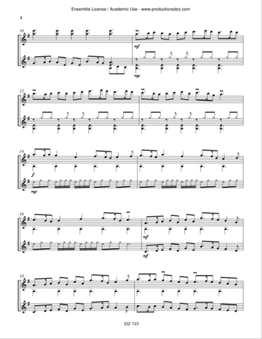 The Clock Struck 13 The Clock Struck 13 Classical Guitar scores gallery preview page 4