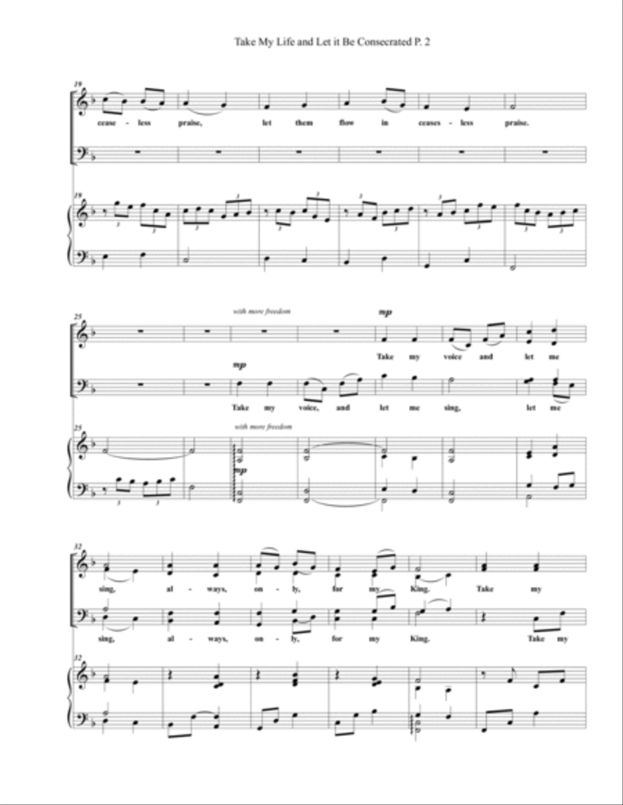 Take My Life and Let it Be Consecrated--SSATB/Piano.pdf SSATB scores gallery preview page 3