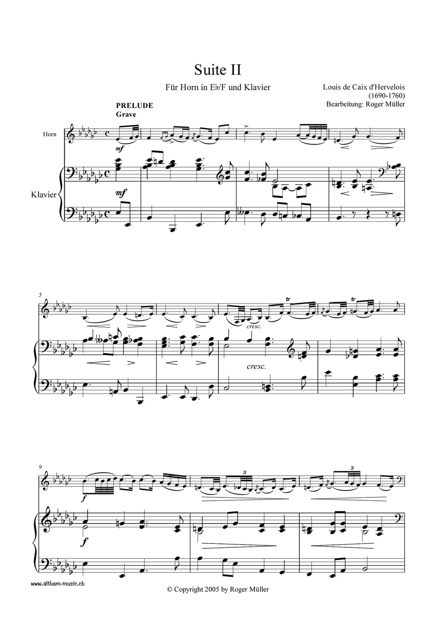 Suite II Piano scores gallery preview page 3
