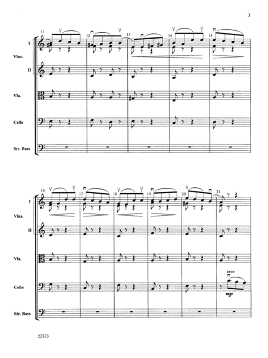 Andantino Andantino String Orchestra scores gallery preview page 3