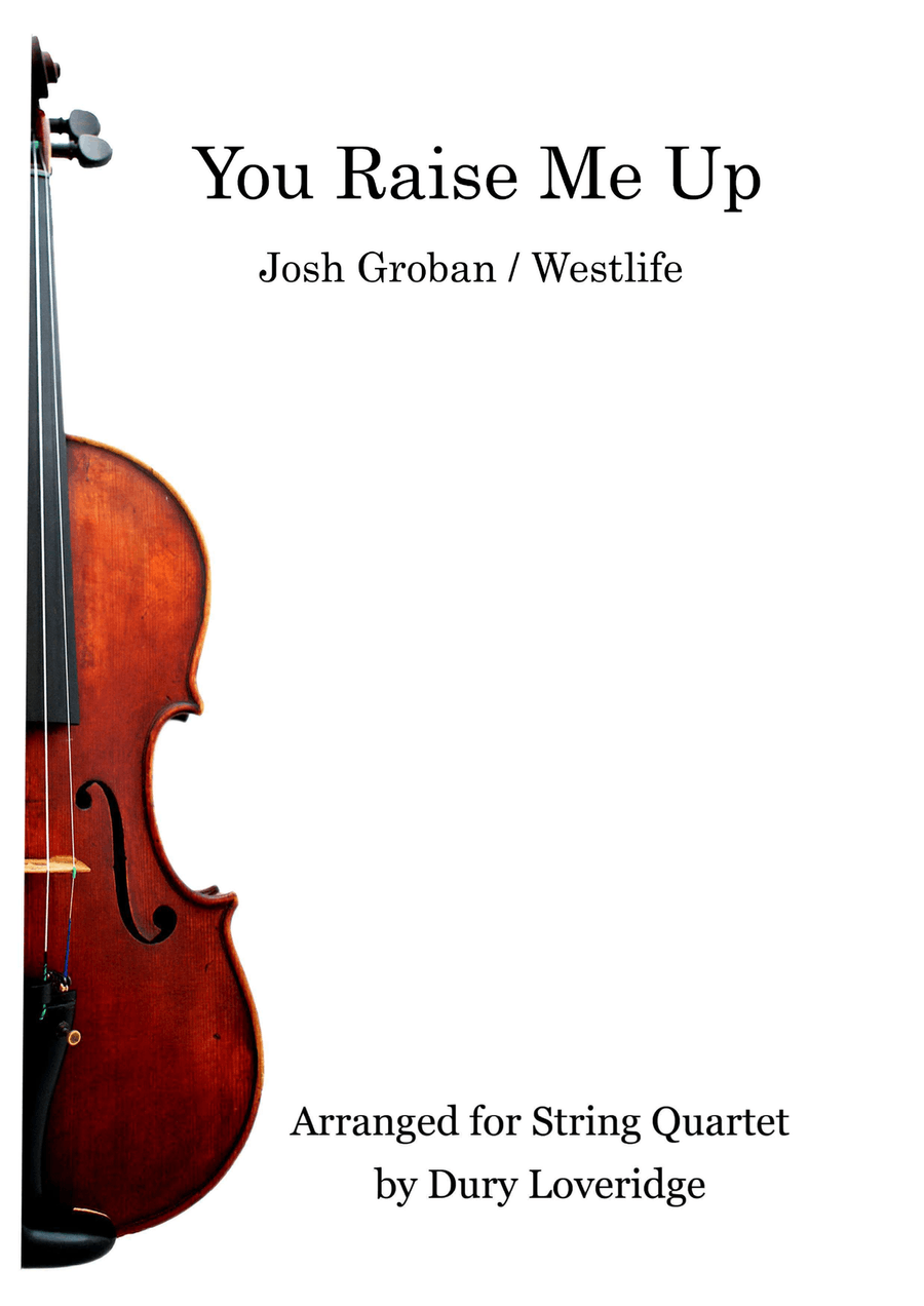 You Raise Me Up String Quartet scores gallery preview page 1