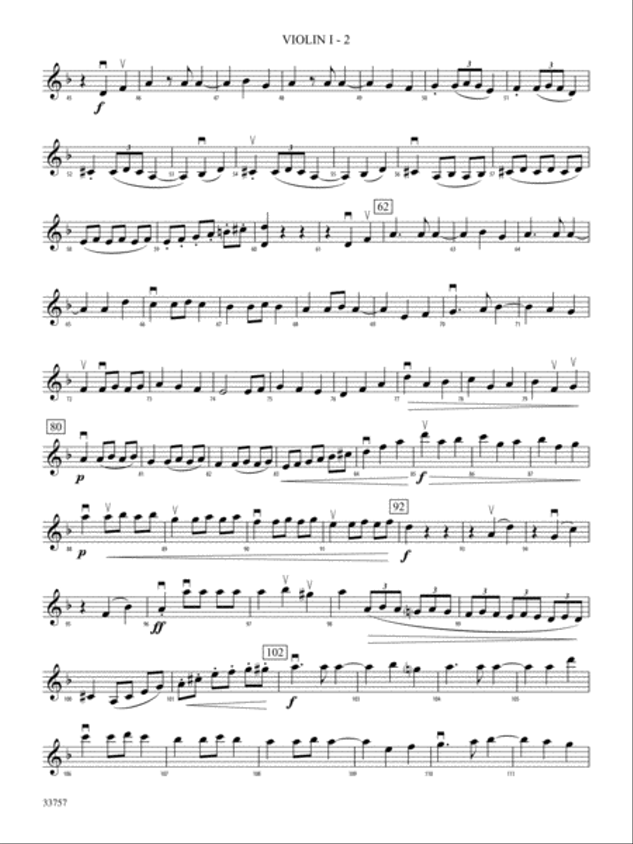 The Quest: 1st Violin Full Orchestra scores gallery preview page 2