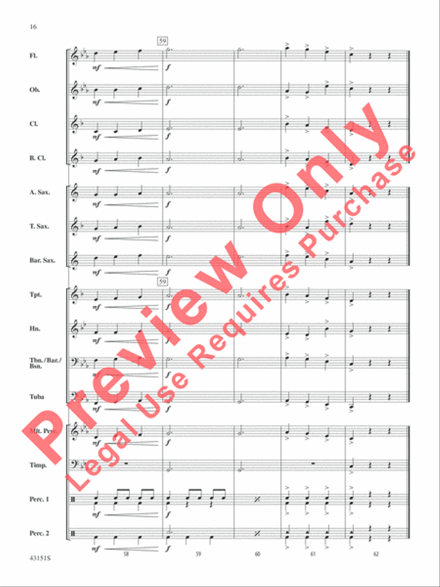 Triple Threat Triple Threat Concert Band scores gallery preview page 17