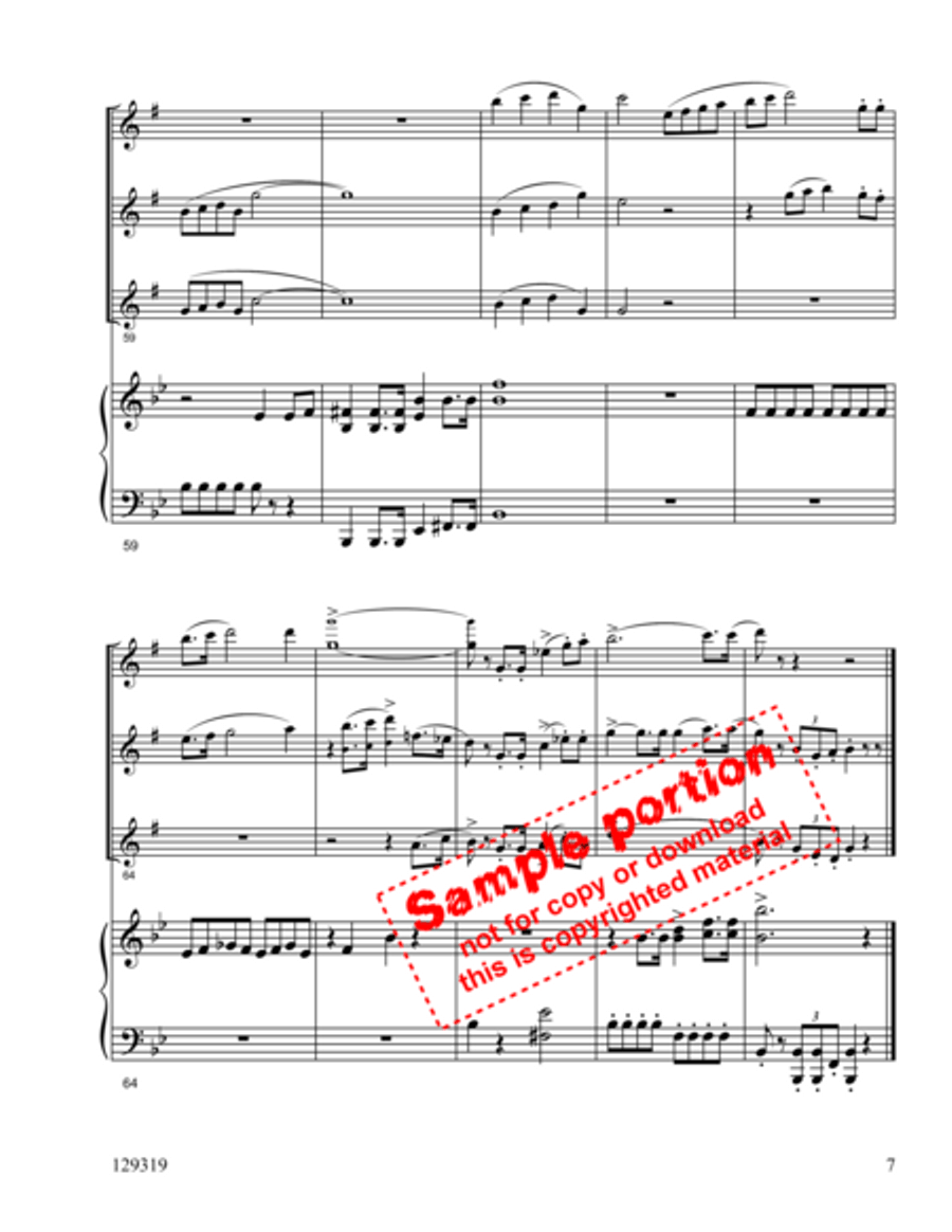 Christ The Lord Is Risen Today Clarinet Trio scores gallery preview page 6