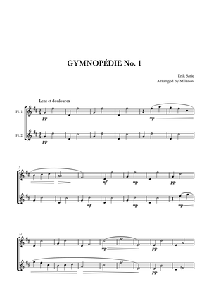 Gymnopédie no 1 | Flute Duet | Original Key |Easy intermediate
