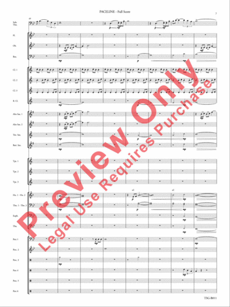 Paceline Concert Band scores gallery preview page 8