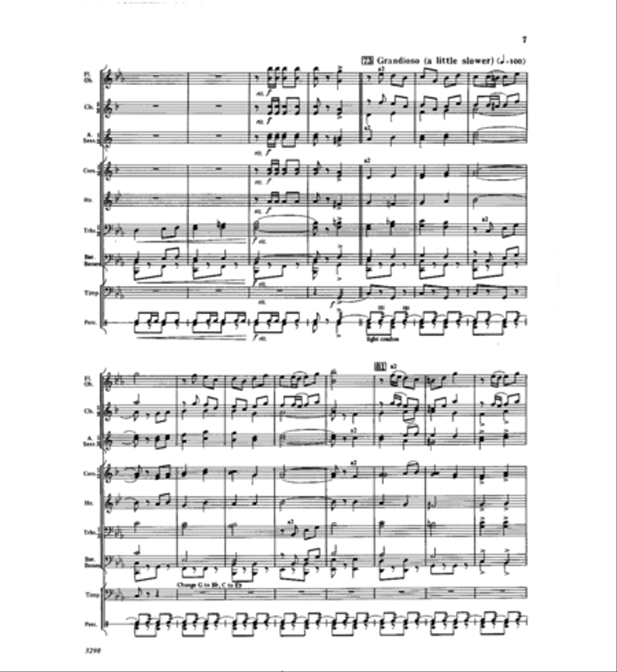 Command March Concert Band scores gallery preview page 7