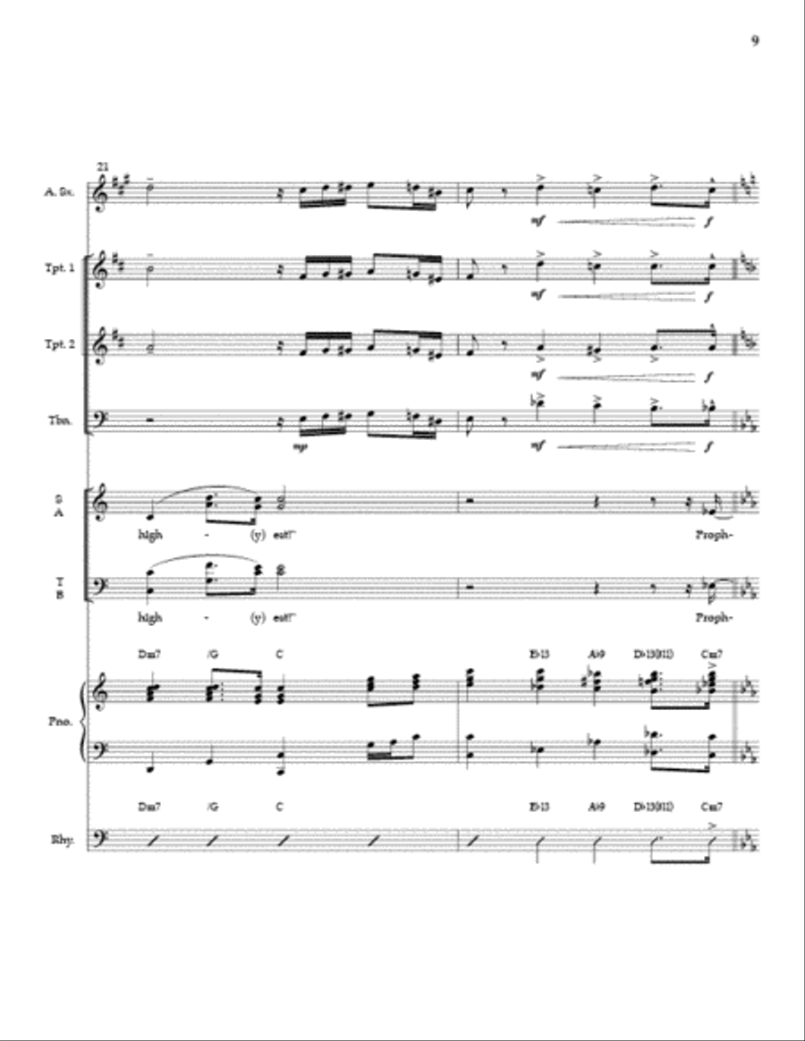 And Suddenly (SATB) Full Score and Parts 4-Part scores gallery preview page 8