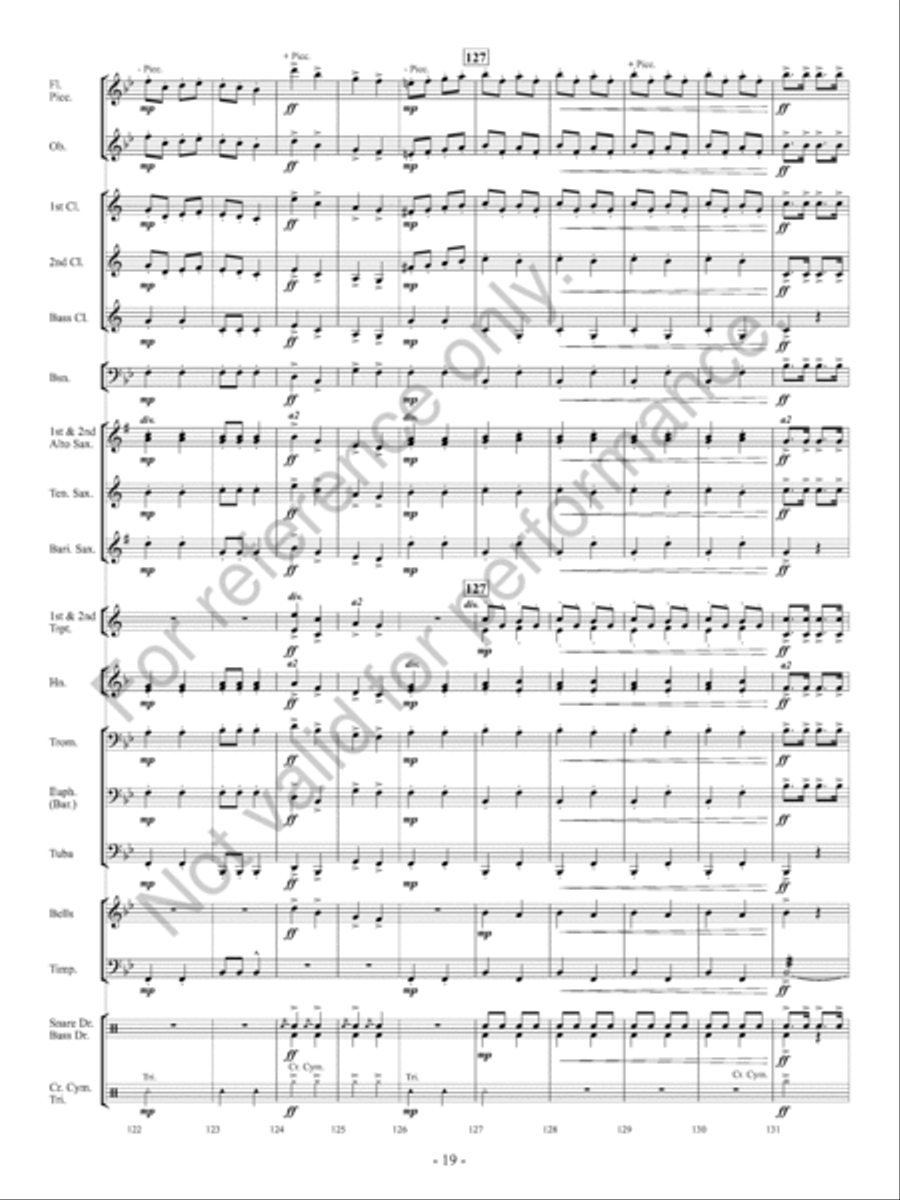 Orpheus Concert Band scores gallery preview page 20