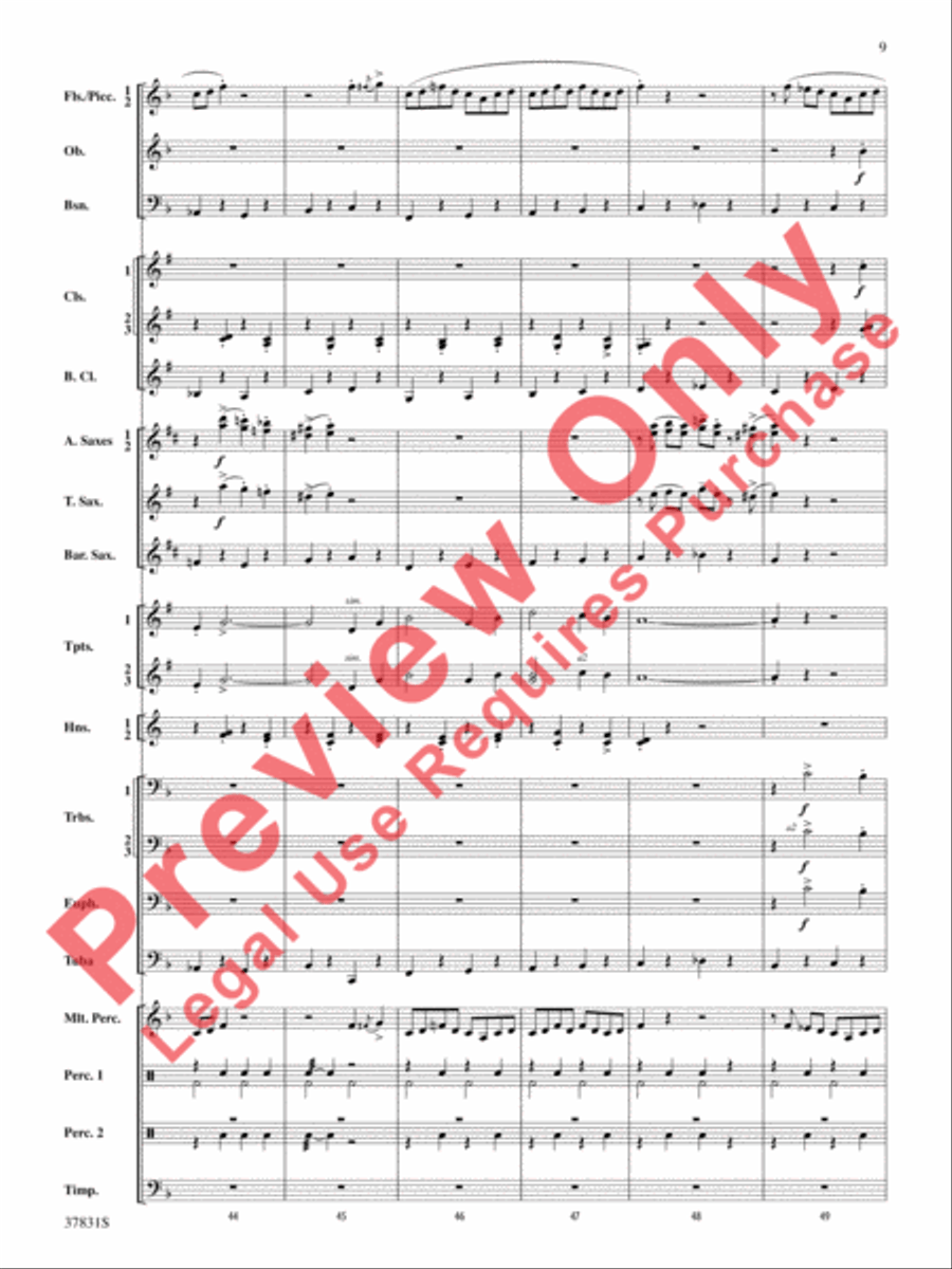 Saddle Up! Saddle Up! Concert Band scores gallery preview page 10