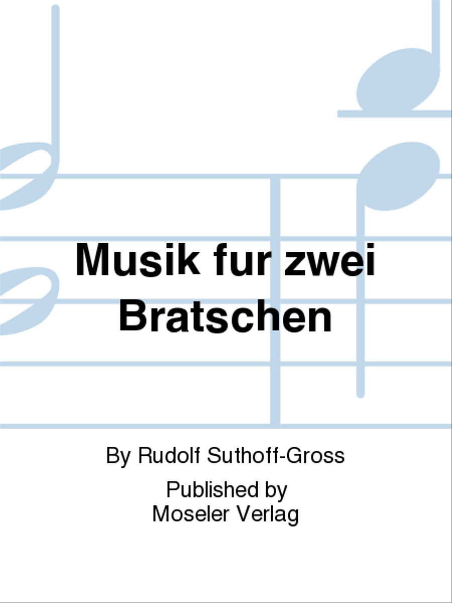 Musik fur zwei Bratschen Violin scores gallery preview page 1