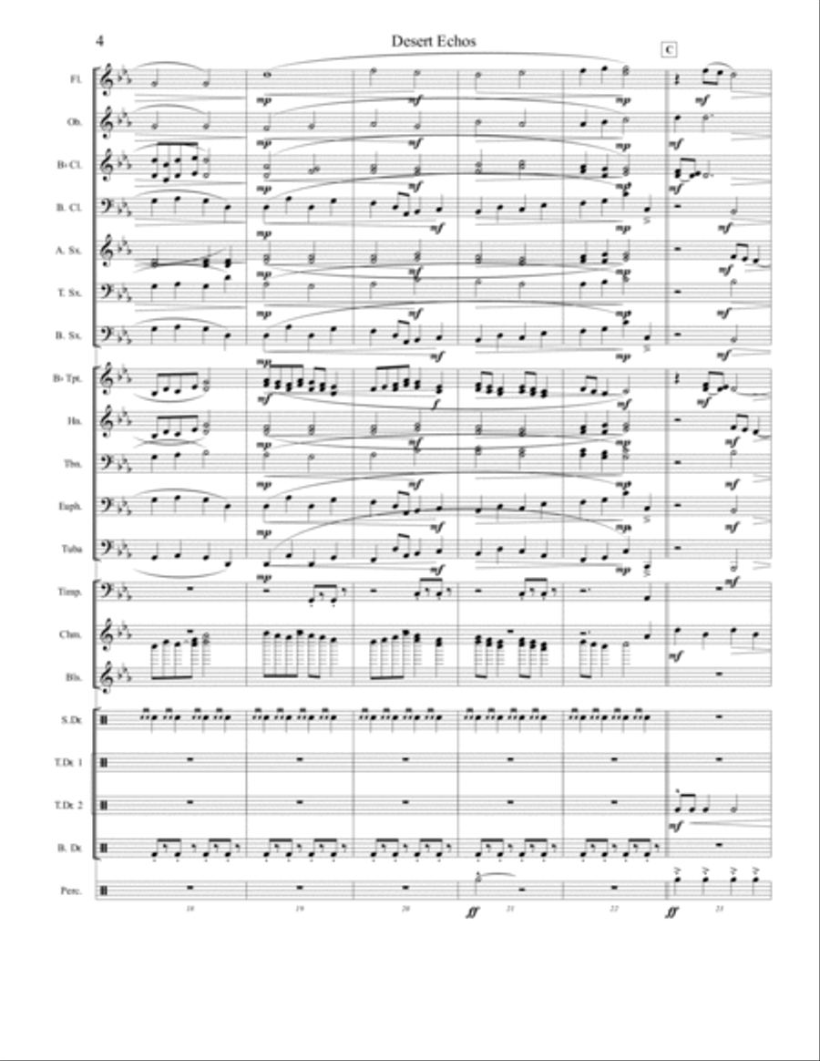 Desert Echos Concert Band scores gallery preview page 4