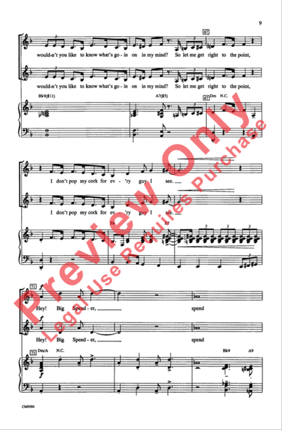 Broadway Ladies SSA scores gallery preview page 9