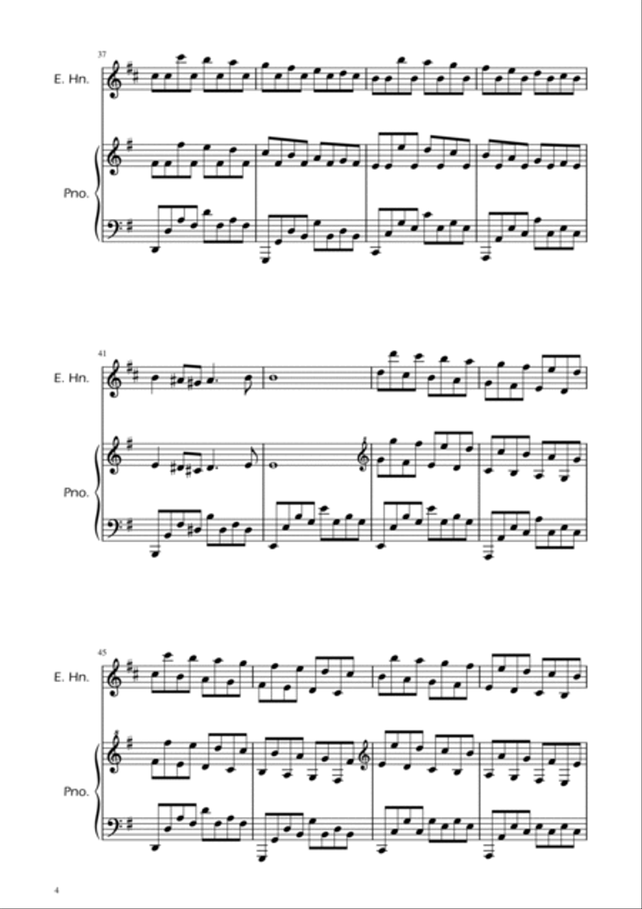 Passacaglia - Handel/Halvorsen - English Horn Solo w/ Piano Chamber Music scores gallery preview page 4