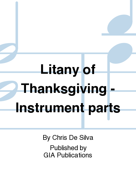 Litany of Thanksgiving - Instrument edition