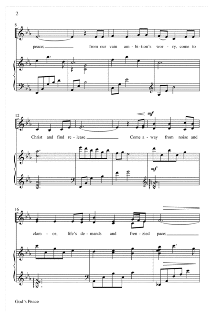 God's Peace God's Peace 3-Part scores gallery preview page 3