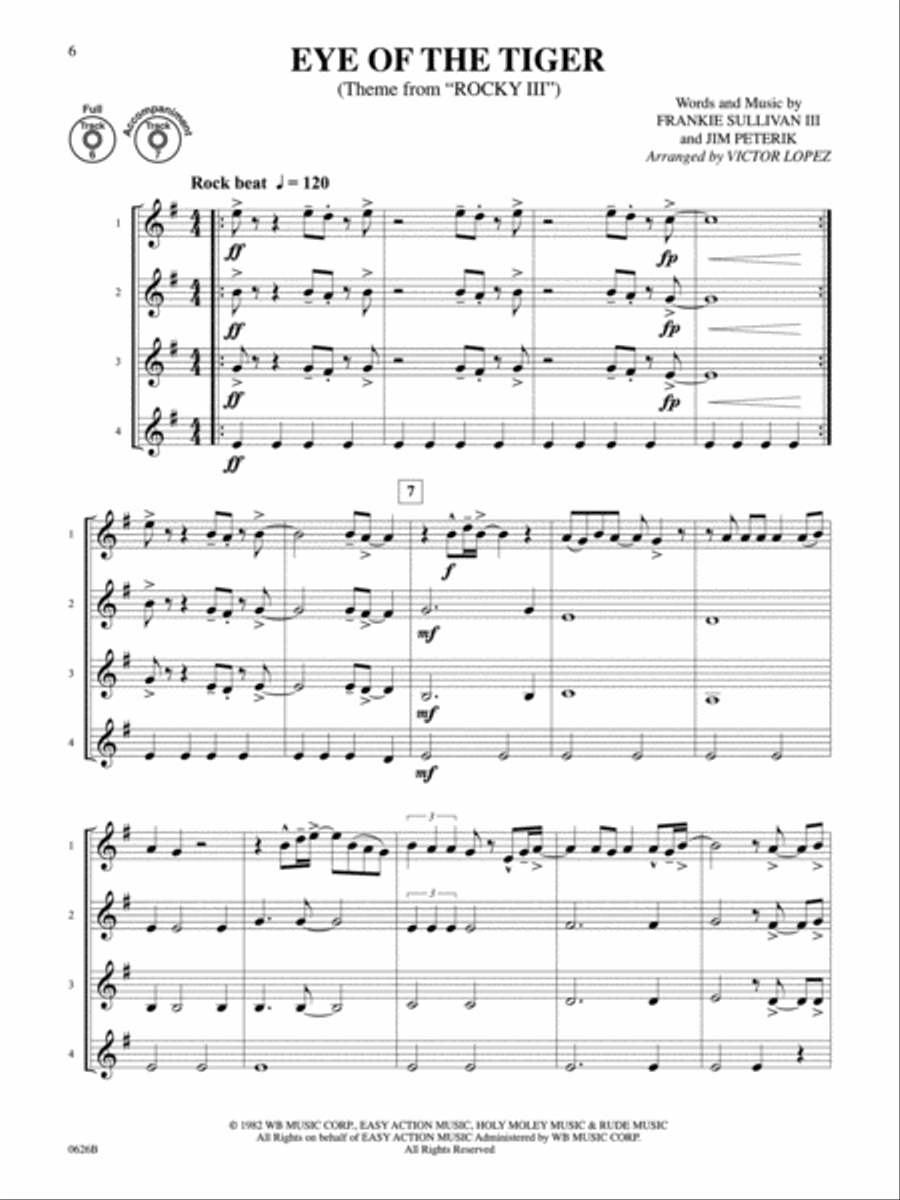 Flex-Ability Pops -- Solo-Duet-Trio-Quartet with Optional Accompaniment Small Ensemble scores gallery preview page 3