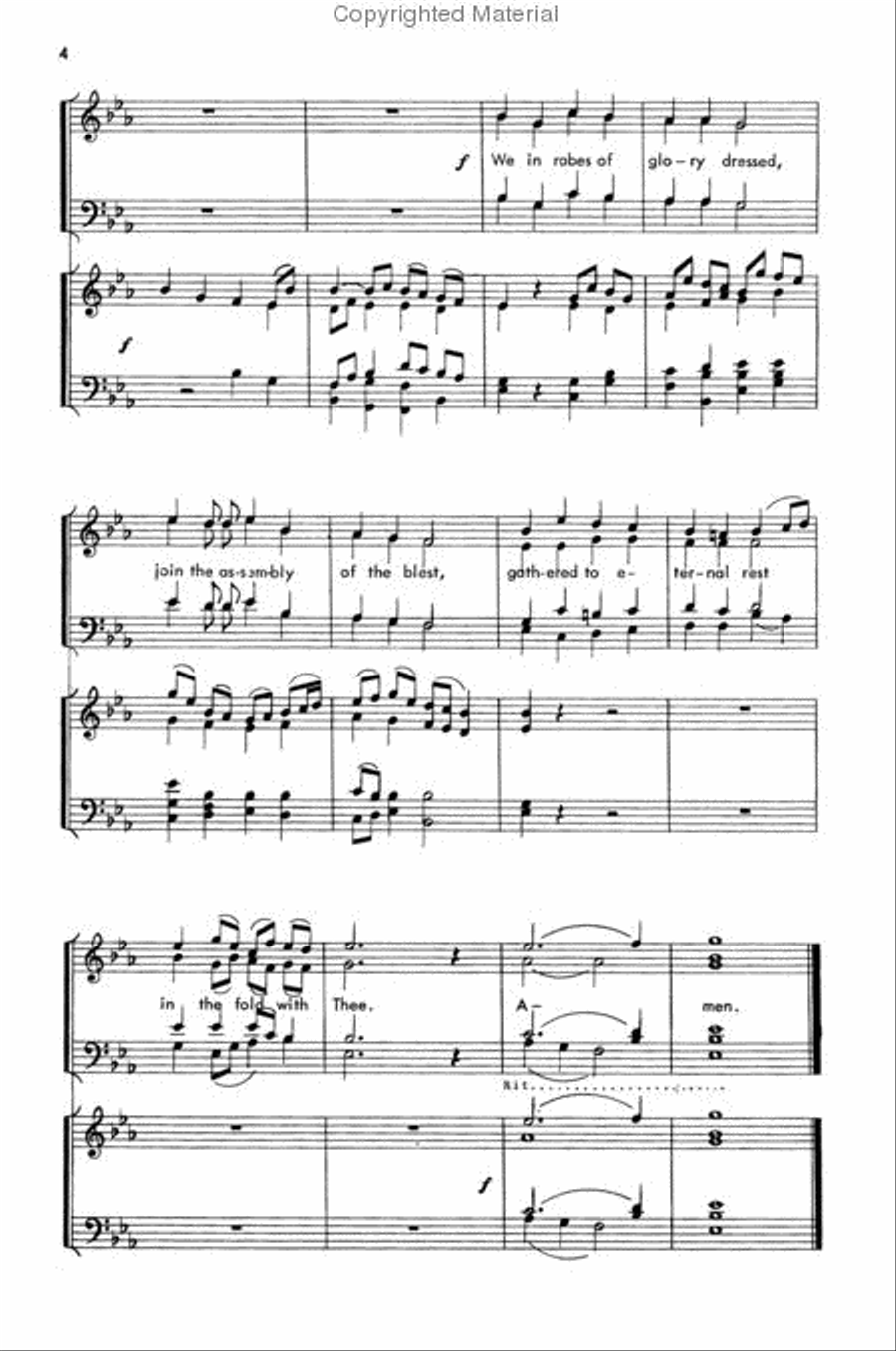 Jesus Shepherd of the Sheep 4-Part scores gallery preview page 5