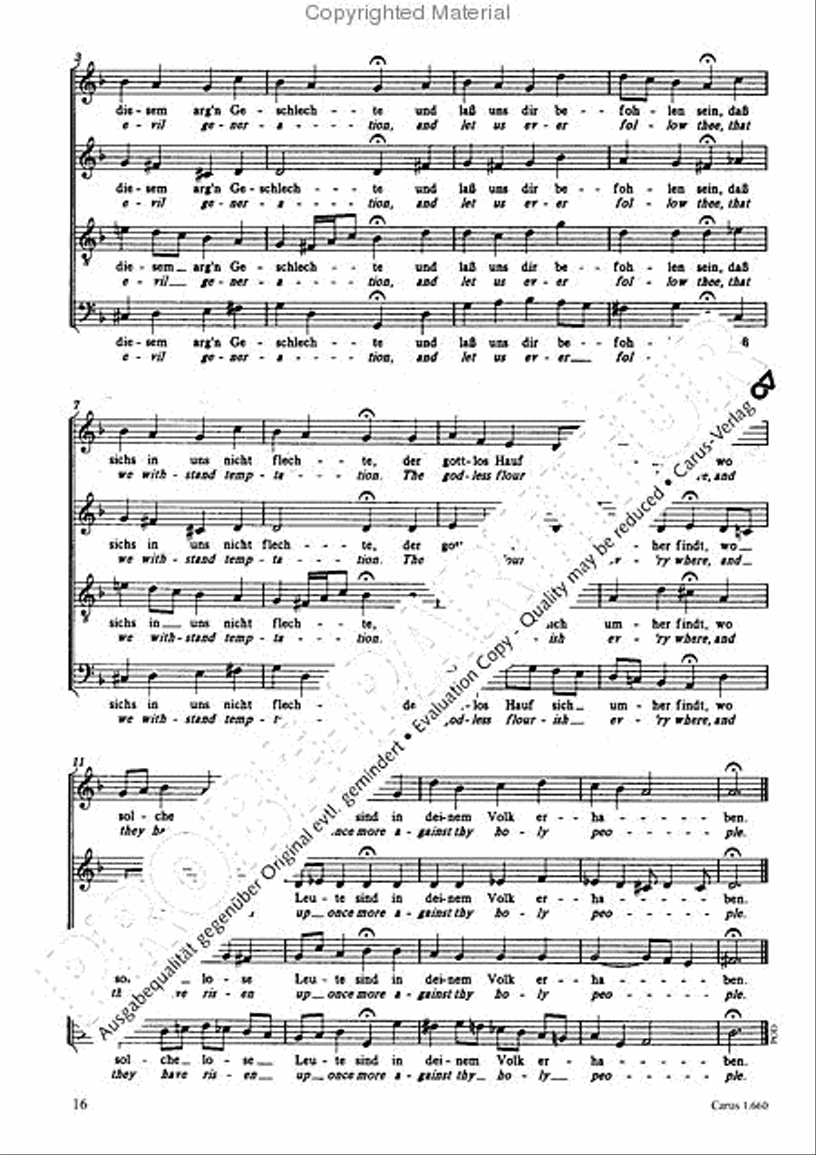 Bach: Ach Gott, vom Himmel; Das wollst du Score scores gallery preview page 17