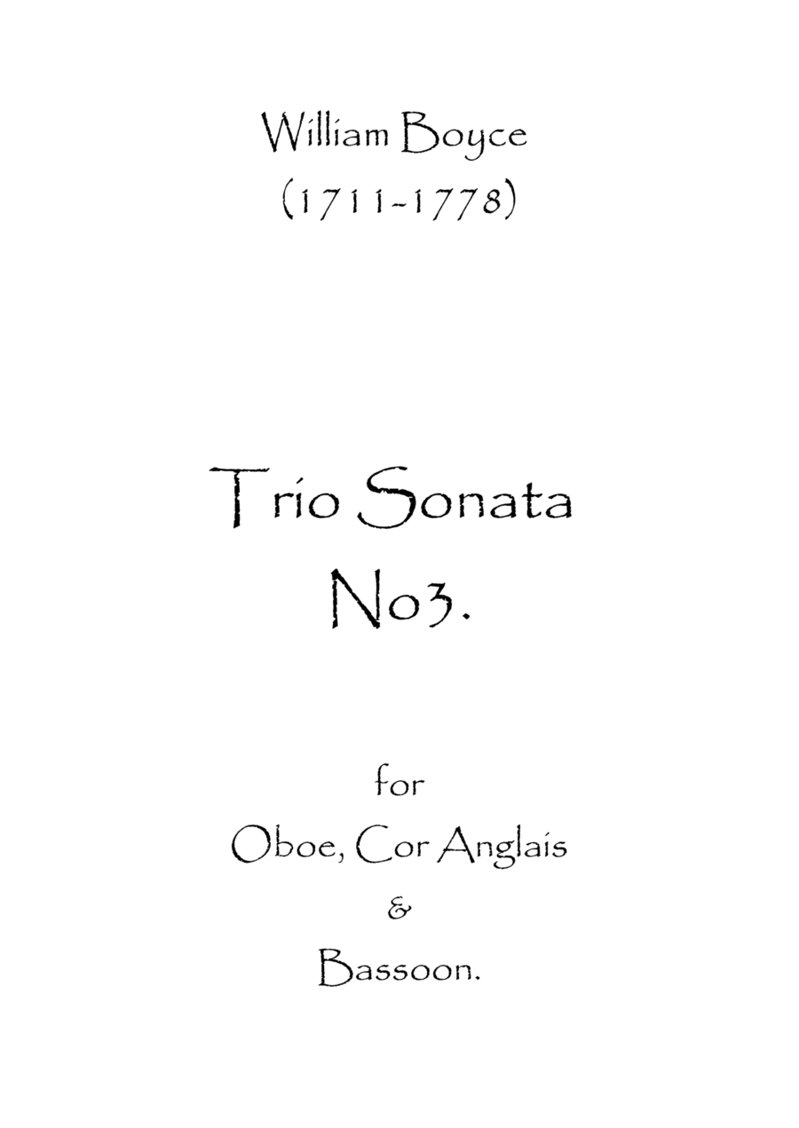 Trio Sonata No.3 Woodwind Trio scores gallery preview page 1