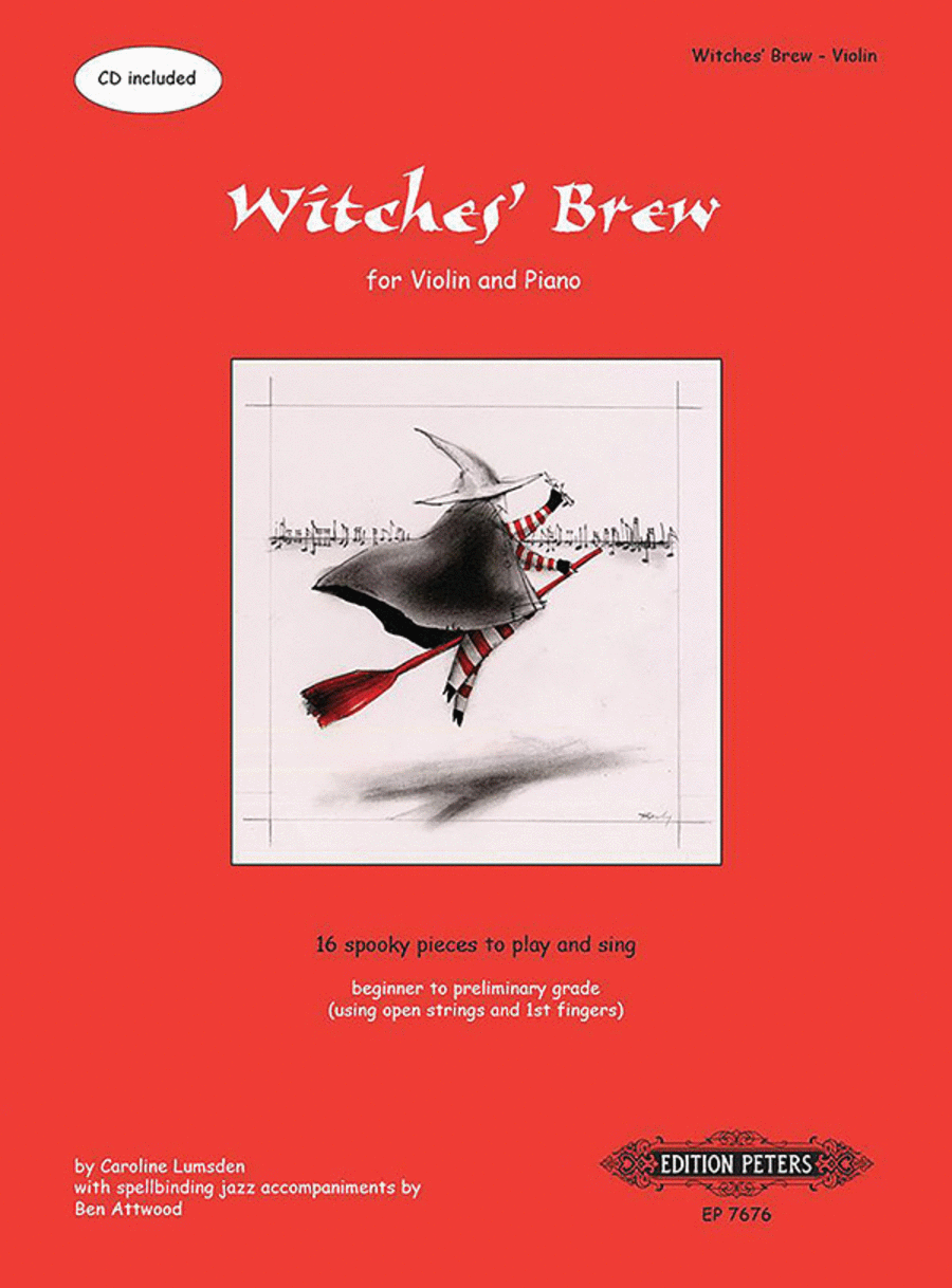 Witches' Brew for Violin and Piano -- 16 Spooky Pieces to Play and Sing [incl. CD] Violin Solo scores gallery preview page 1