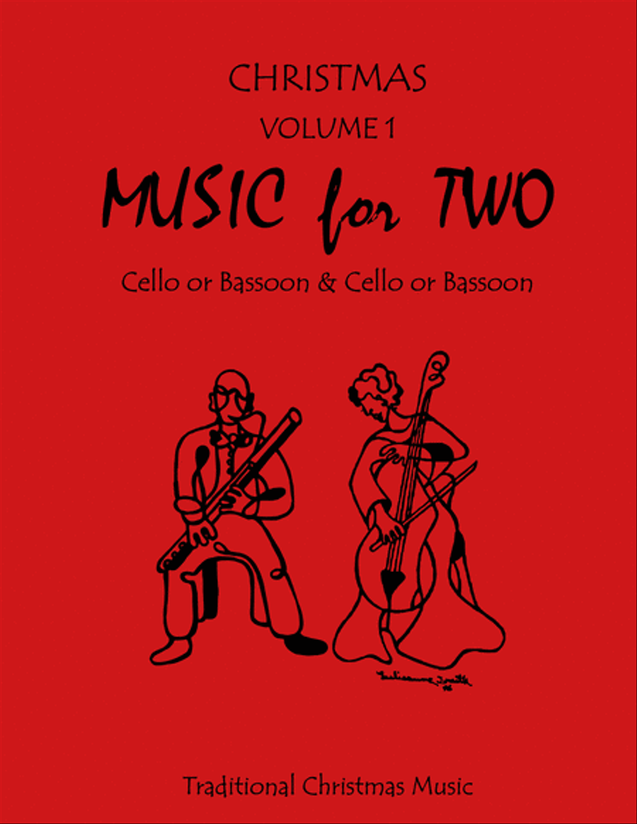 Music for Two, Tradtional Christmas Music - Cello/Bassoon and Cello/Bassoon Bassoon scores gallery preview page 1