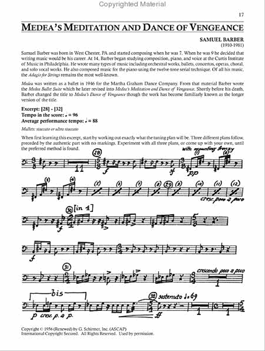Orchestral Excerpts for Timpani Chamber Music scores gallery preview page 2