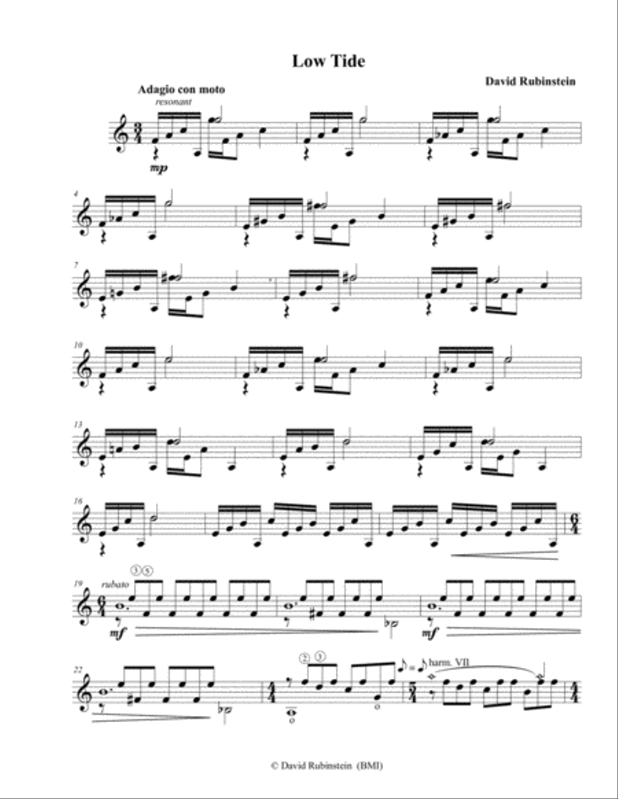 Sketches from the Shore Classical Guitar scores gallery preview page 2
