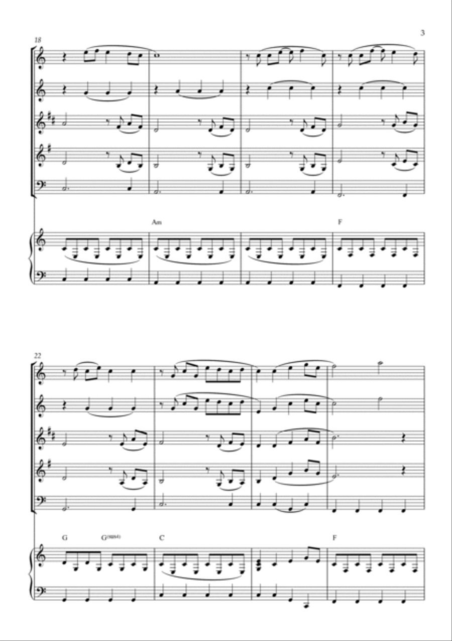 Every Breath You Take Woodwind Quintet scores gallery preview page 3