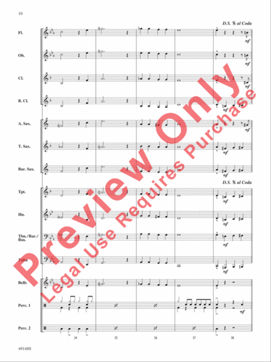 The Pink Panther The Pink Panther Concert Band scores gallery preview page 11