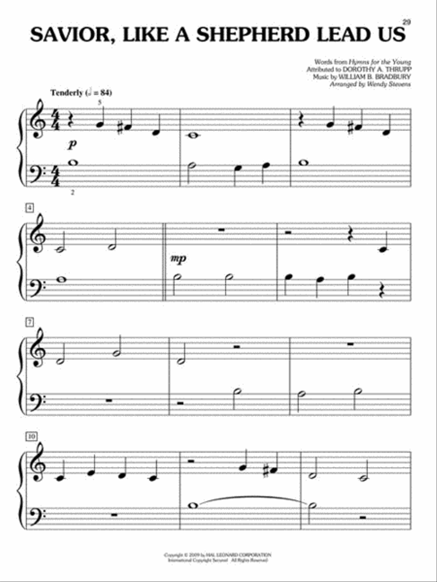 Easy Hymn Solos – Level 1 Easy Piano scores gallery preview page 6