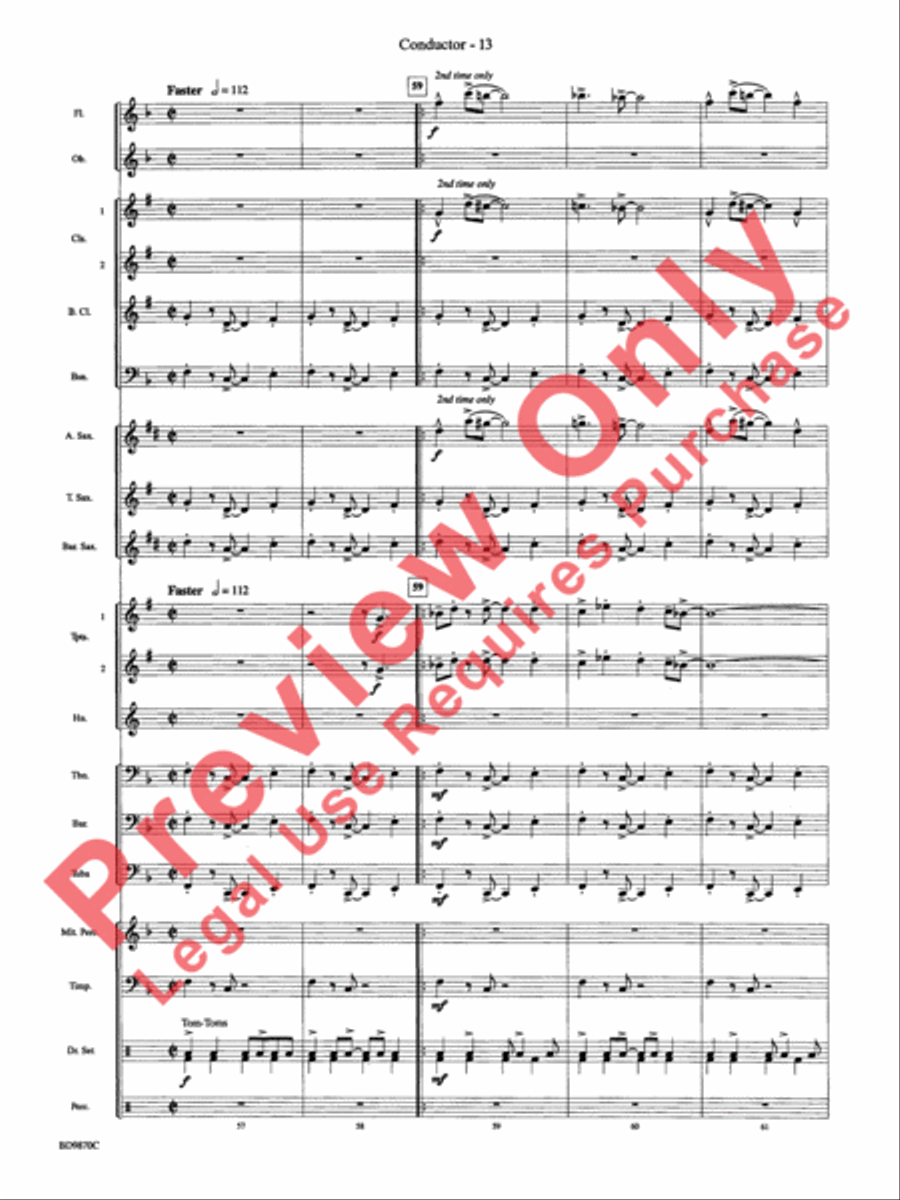 Christmas a la Big Band Christmas a la Big Band Concert Band scores gallery preview page 16