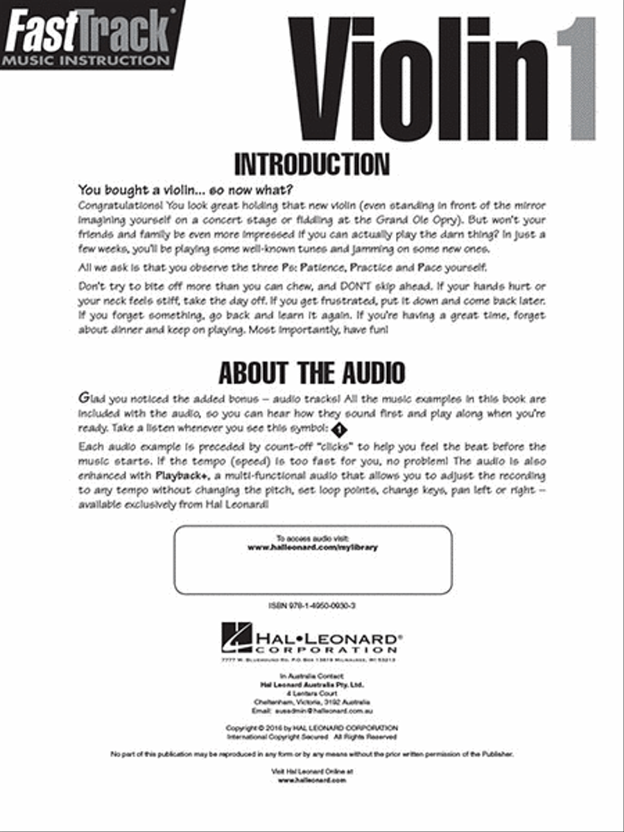 FastTrack Violin Method Book 1 Violin scores gallery preview page 2