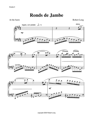 Ballet Piano Sheet Music: Ronds de Jambe from Etudes II