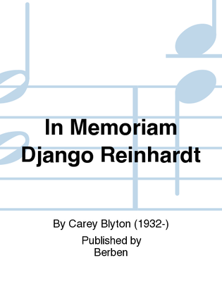 In memoriam Django Reinhardt