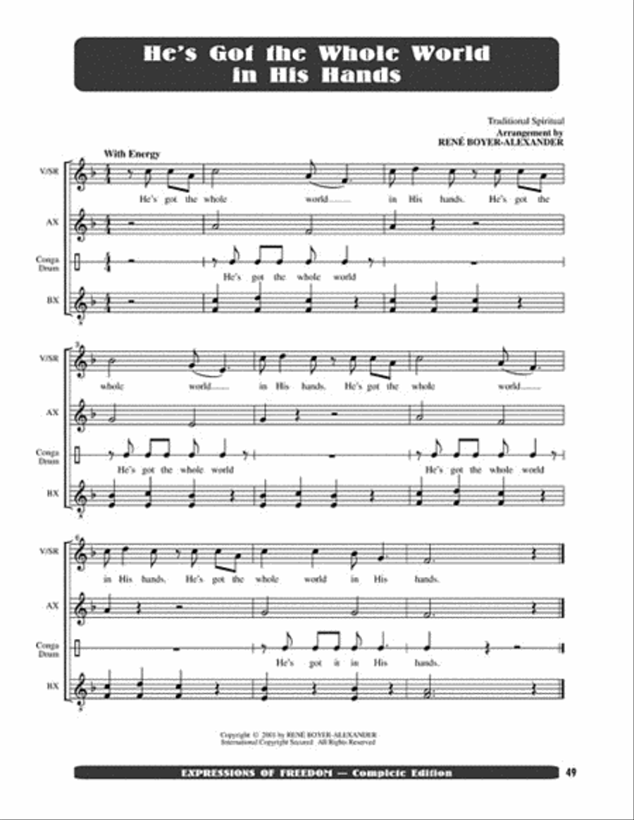 Expressions of Freedom Complete Edition (Anthology of African-American Spirituals) Sacred scores gallery preview page 5