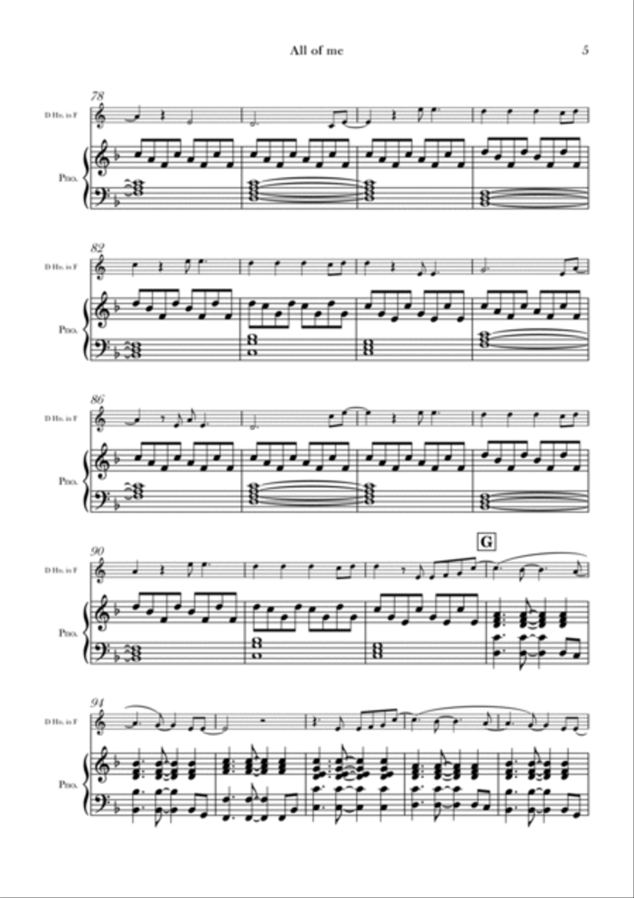 All Of Me Chamber Music scores gallery preview page 5