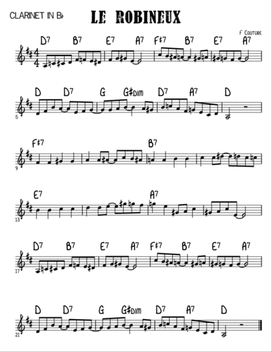LE ROBINEUX Small Ensemble scores gallery preview page 1