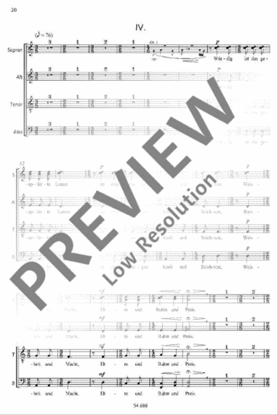 Dem König der Ewigkeit Mixed Choir scores gallery preview page 17
