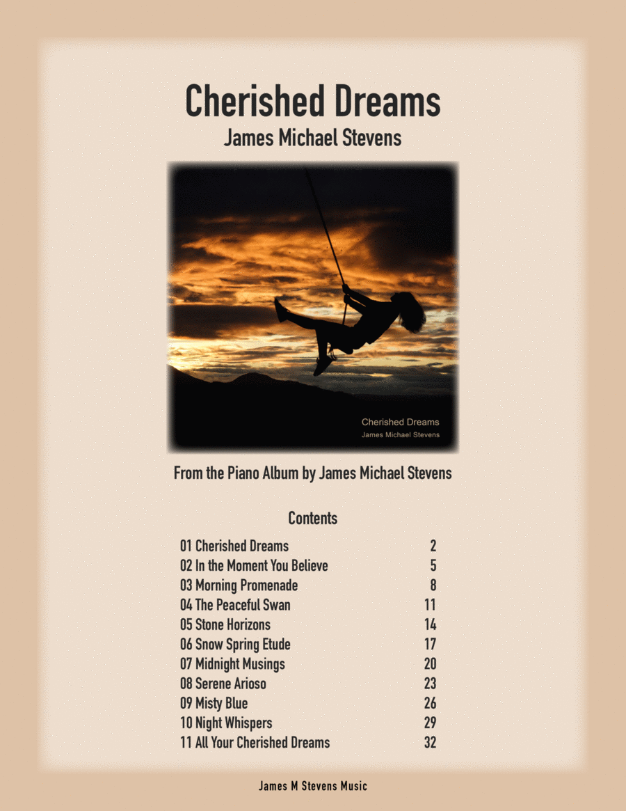 Cherished Dreams - Piano Book Piano Solo scores gallery preview page 1